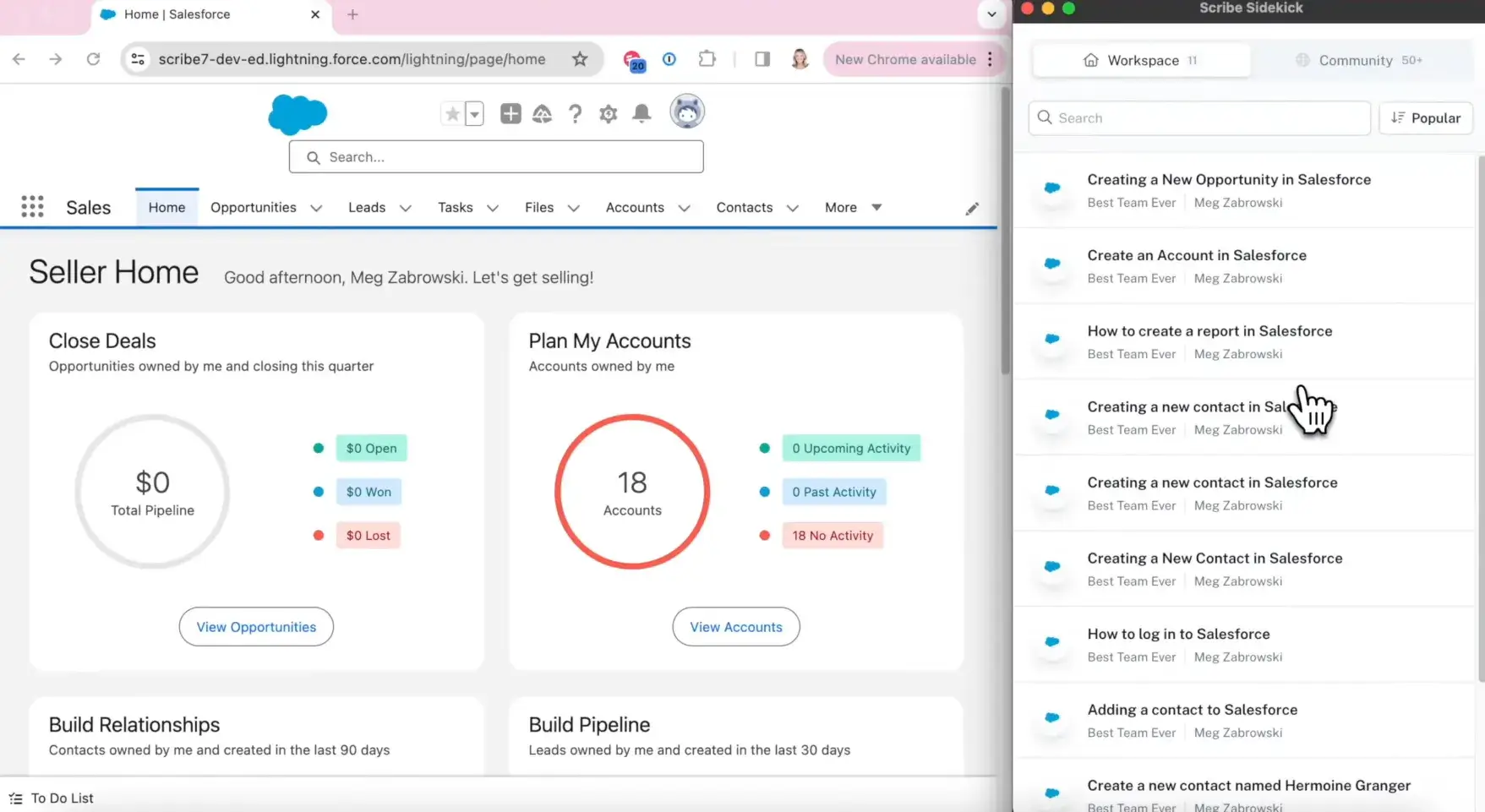 A screenshot of Scribe AI's documentation interface